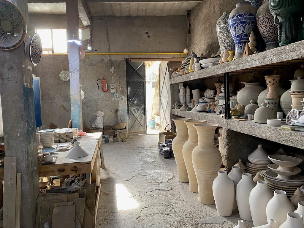 pottery being made in factory