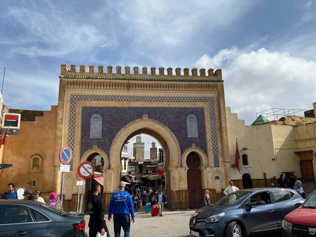 gates leading into the busy medina