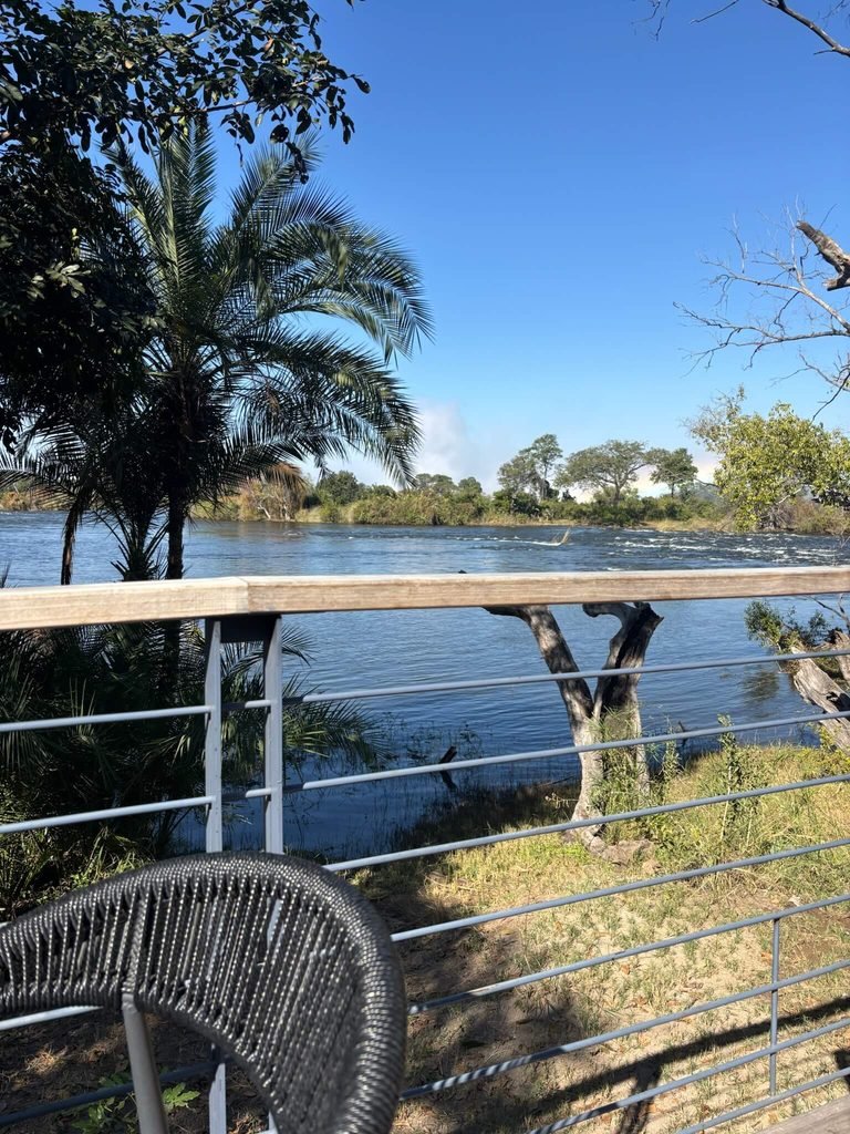 sitting by the zambezi river