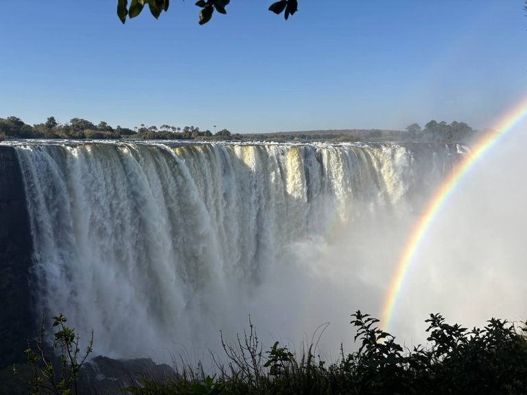 image of victoria falls and rainbow
