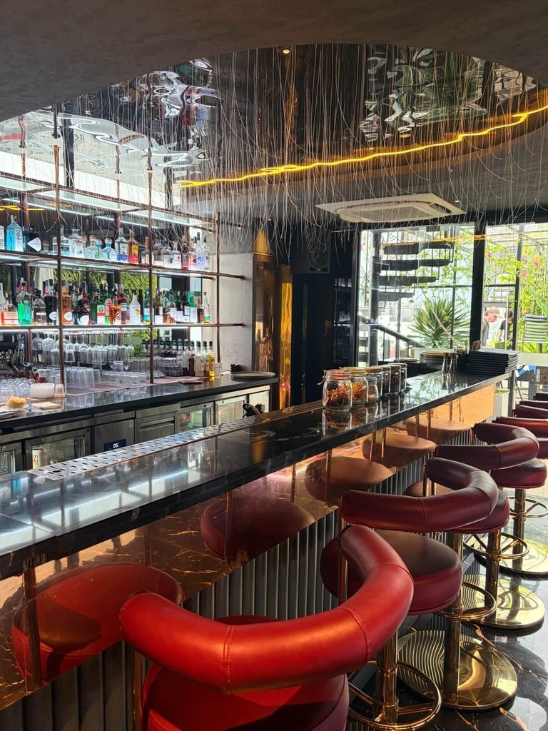 bright bar area