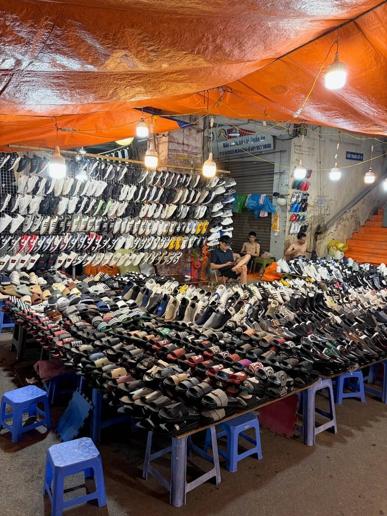market stall with loads of things to buy