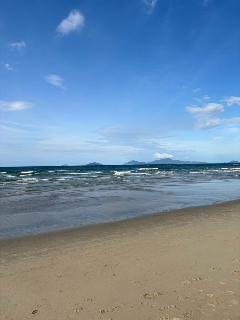 beach, sea and blue skies